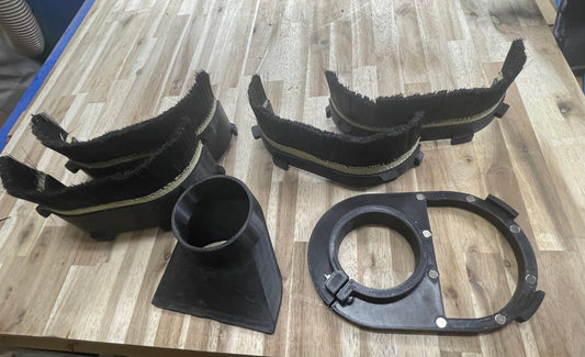 CNC Router Dust Shoe Boot with Brushes - Magnetic - Custom Made 3D Printed
