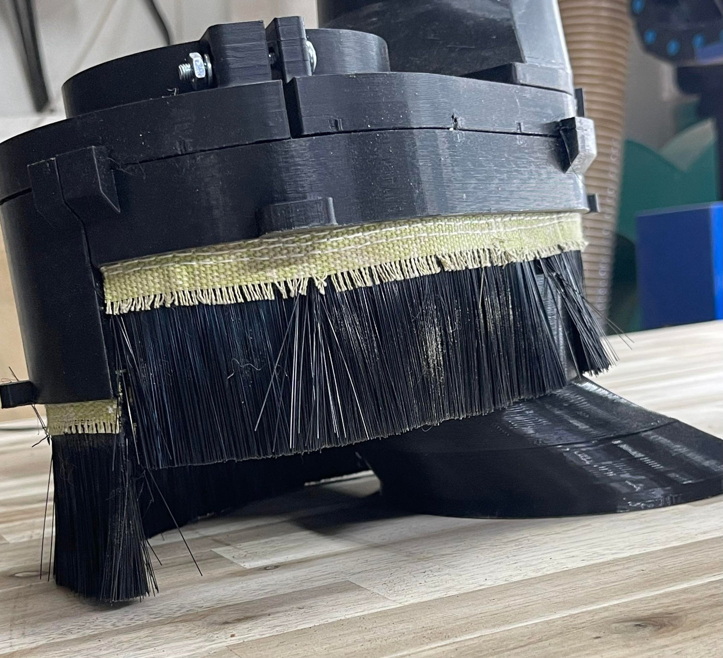 CNC Router Dust Shoe Boot with Brushes - Magnetic - Custom Made 3D Printed