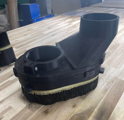 CNC Router Dust Shoe Boot with Brushes - Magnetic - Custom Made 3D Printed