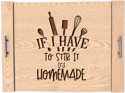 This Kitchen Is Seasoned With Love Wood Engraved Noodle Board - Stove Cover - Sink Cover - With Handles - Gas or Electric Stove