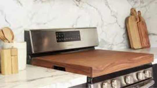 Farm Sweet Farm Chicken Wood Engraved Noodle Board - Stove Cover - Sink Cover - With Handles - Gas or Electric Stove