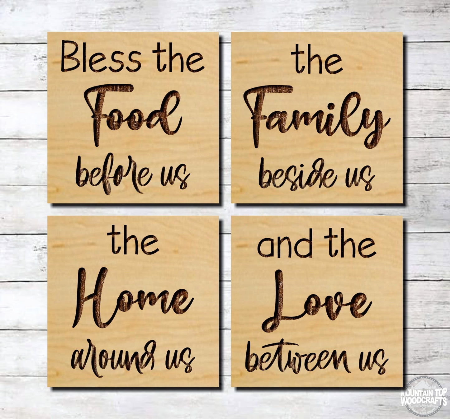 Kitchen ~ Food Family Home Love Farmhouse ~ Laser Engraved Sign Wood Wall Art