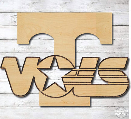Tennessee VOLS ~ Laser Engraved Sign Wood Wall Art