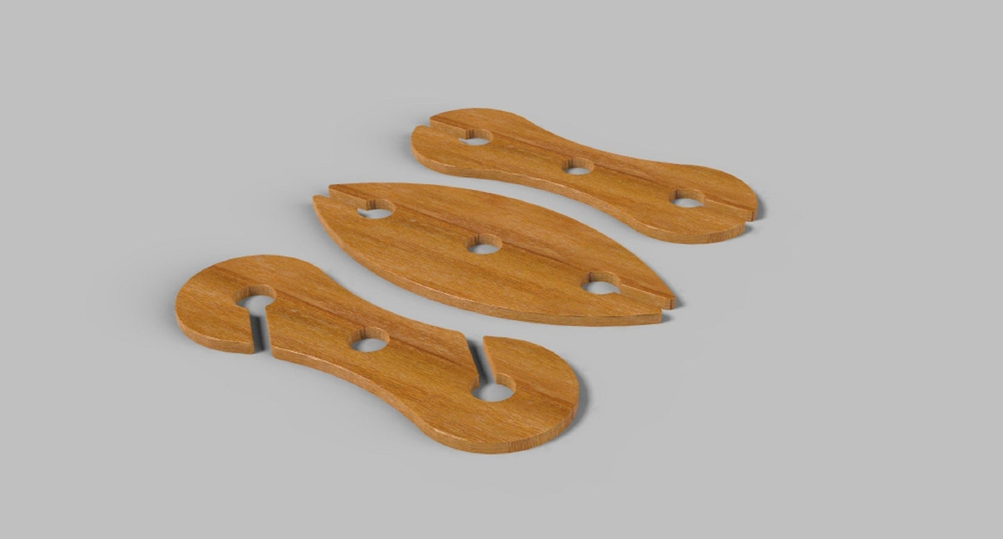Wine Bottle Caddy Wooden Tray - 3 Styles - Wine Glass Rack - Wooden Platter