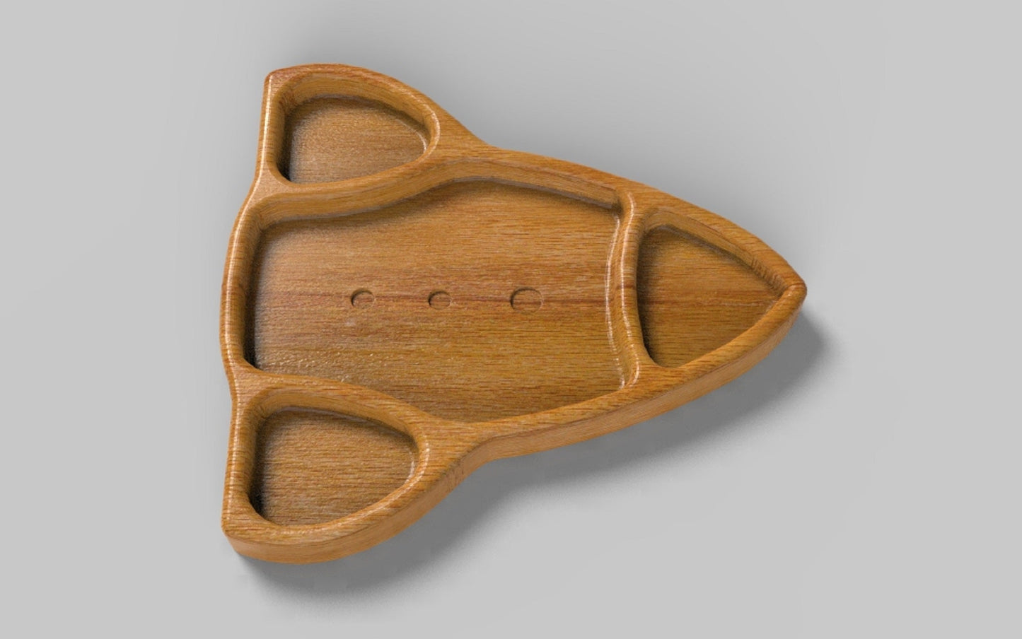 Rocket Kid Plate - Wood Dinner Plate - Wooden Serving Dish