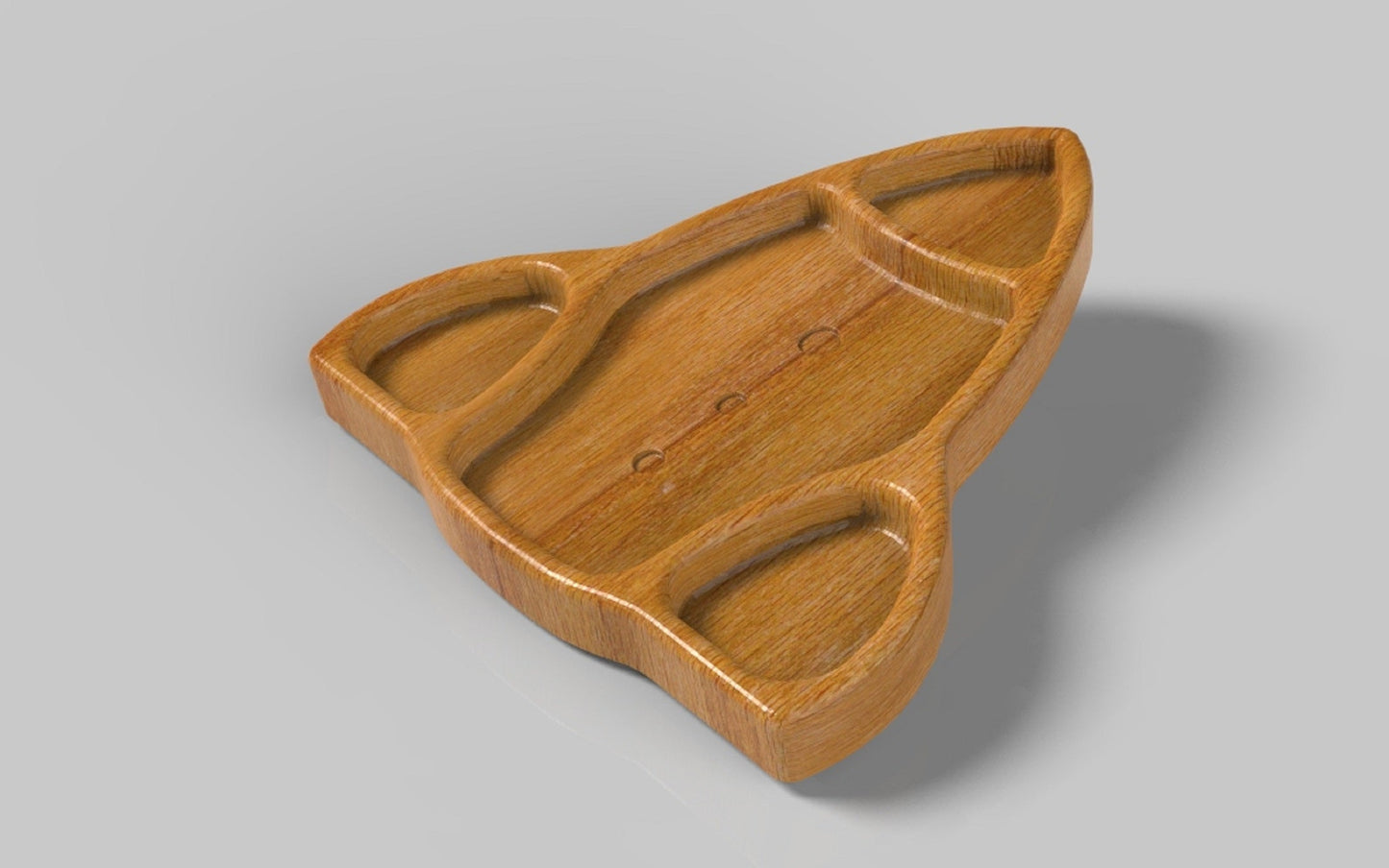 Rocket Kid Plate - Wood Dinner Plate - Wooden Serving Dish
