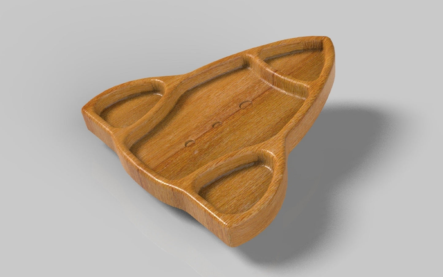 Rocket Kid Plate - Wood Dinner Plate - Wooden Serving Dish