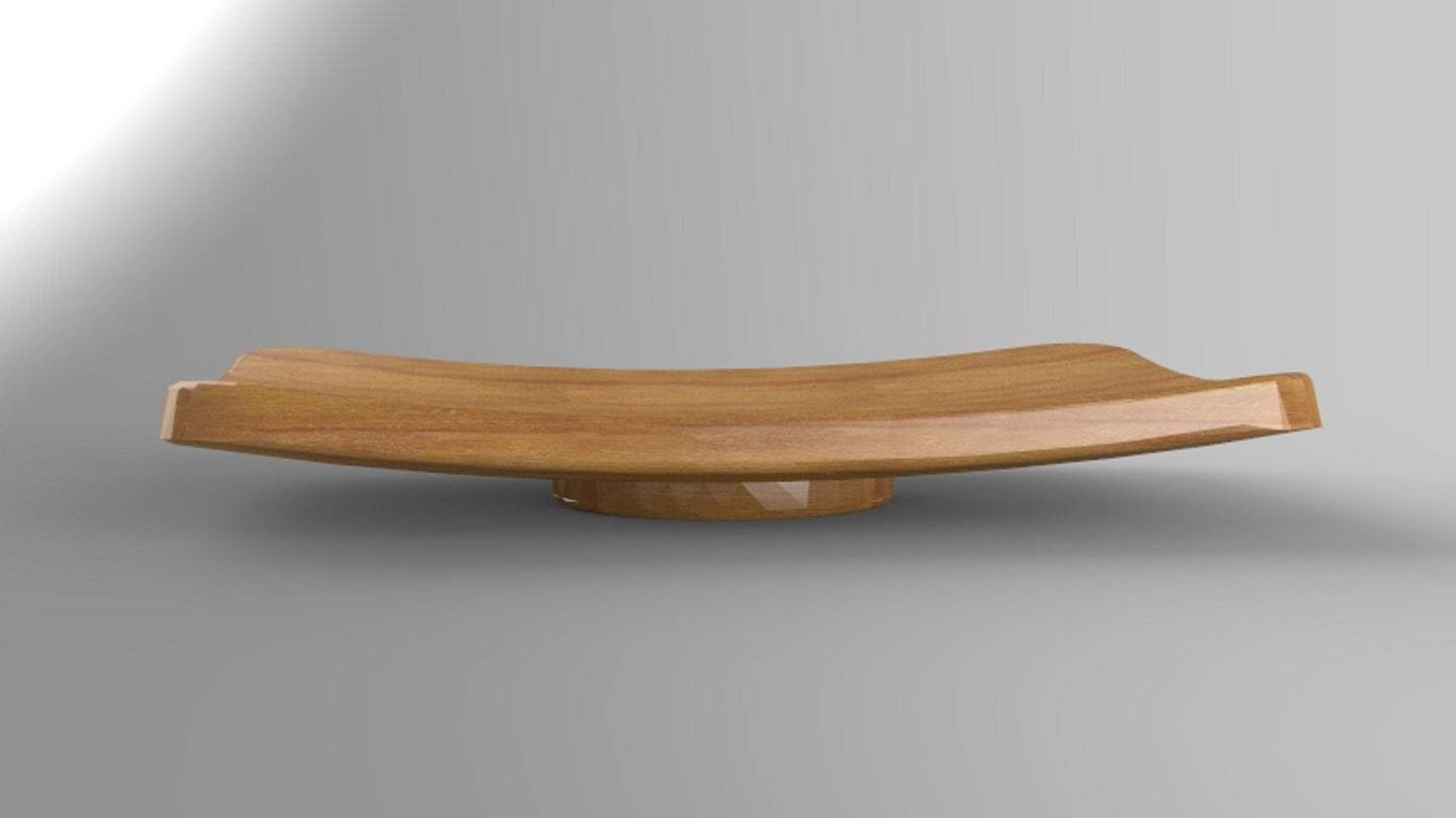 Curved Wood Charcuterie Platter - Serving Tray - 18" - Veggie Tray