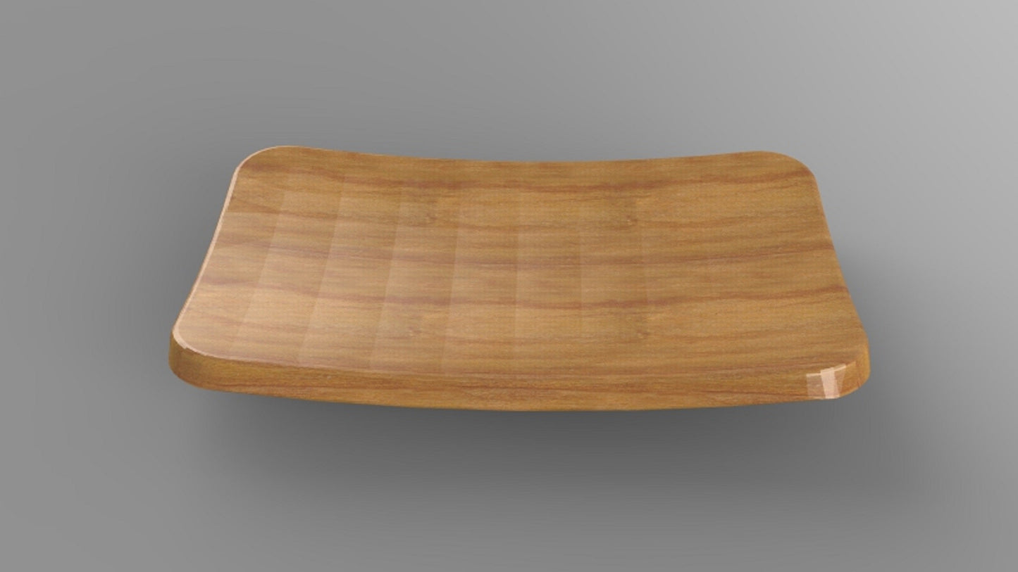 Curved Wood Charcuterie Platter - Serving Tray - 18" - Veggie Tray