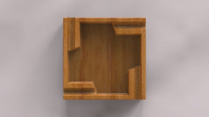 Wood Square Ashtray - Cigar Ashtrays - Large Luxury Ashtray For Outdoors - Rustic Wooden Ashtray