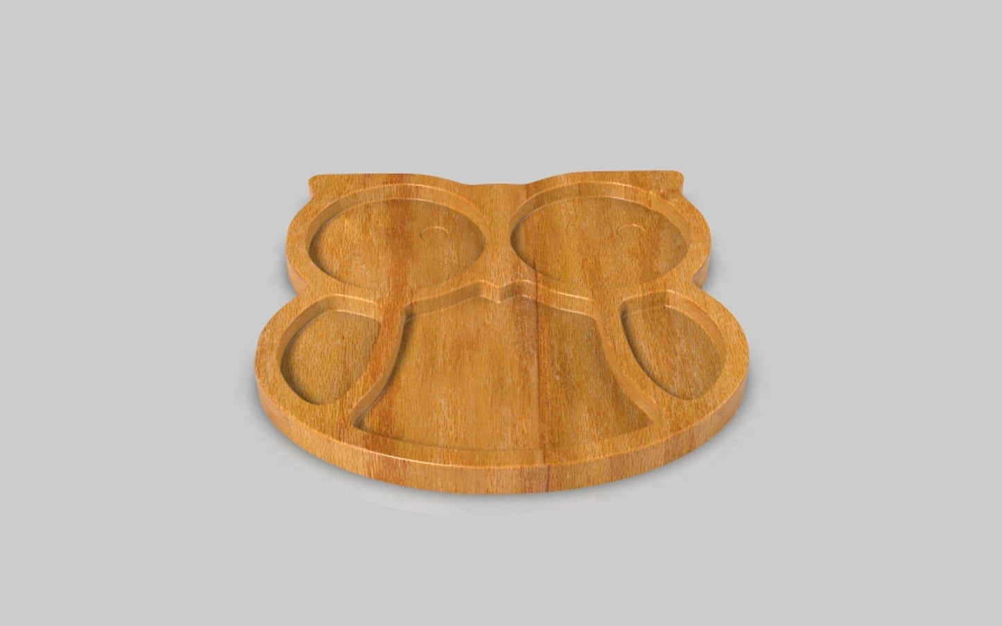 Owl Wood Kid Plate - Animal Dinner Plate - Wooden Serving Dish