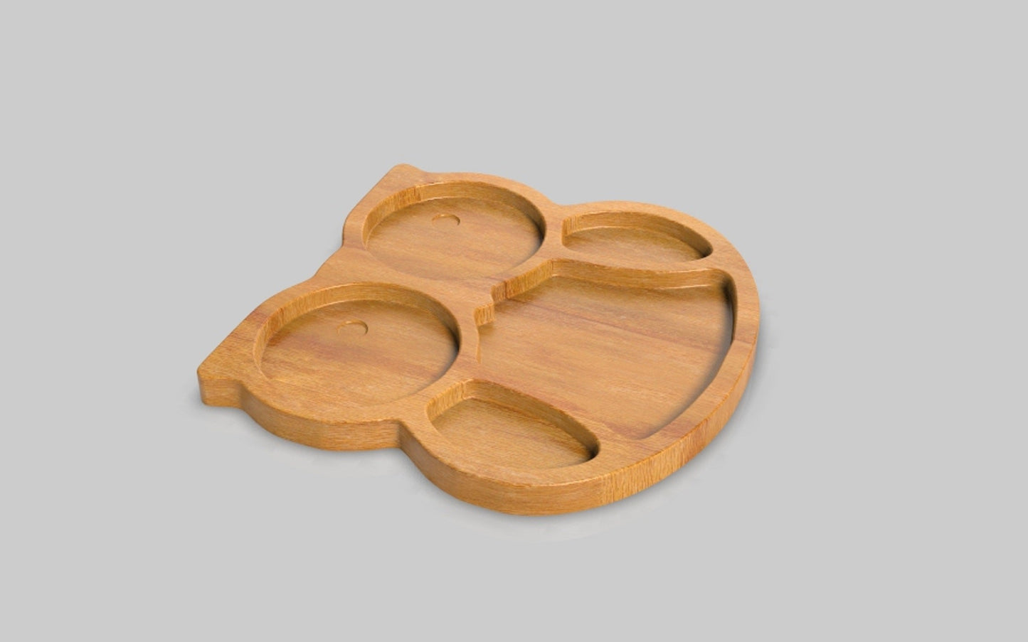 Owl Wood Kid Plate - Animal Dinner Plate - Wooden Serving Dish