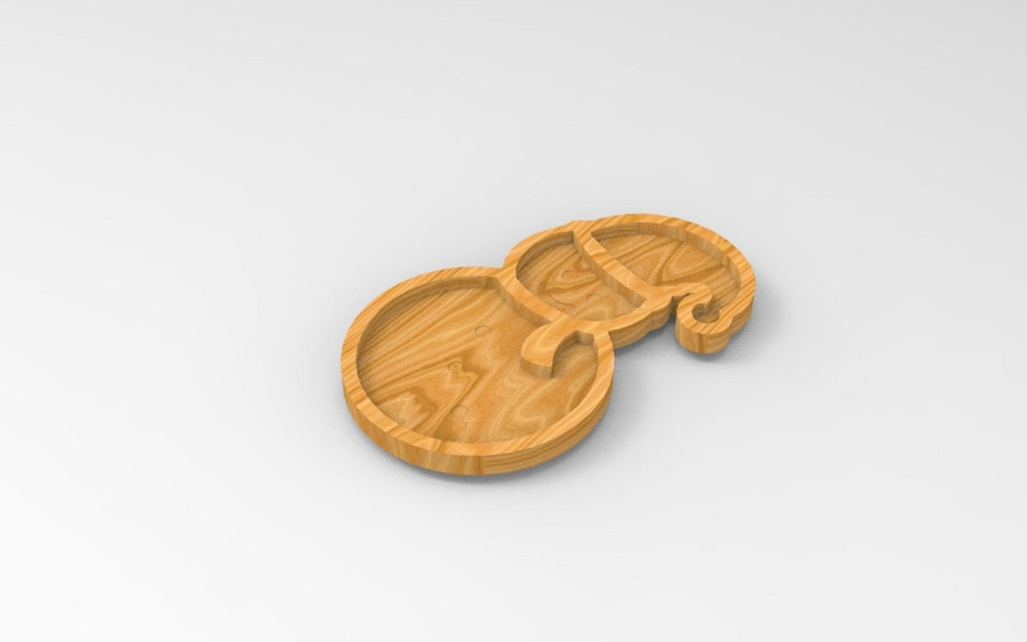Snowman Wooden Serving Tray - Charcuterie Board - Cheese Board - Chip & Dip - Divided Bowl - Wooden Platter