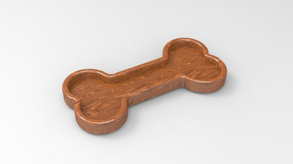 Dog Bone Wood Catch All - Valet Tray