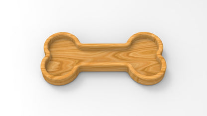 Dog Bone Wood Catch All - Valet Tray