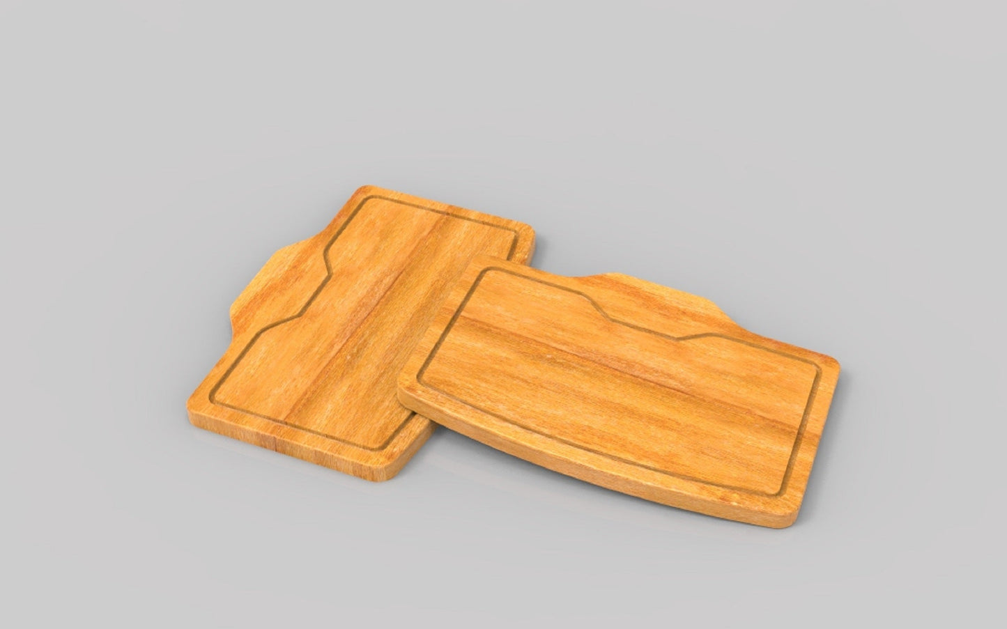 Steak Plate Wooden Serving Tray - Texas Style Steakhouse - Cutting Board - Wooden Platter