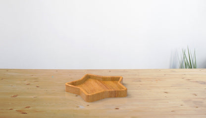 Star Wood Catch All Tray - Vanity Valet Bowl - 10"
