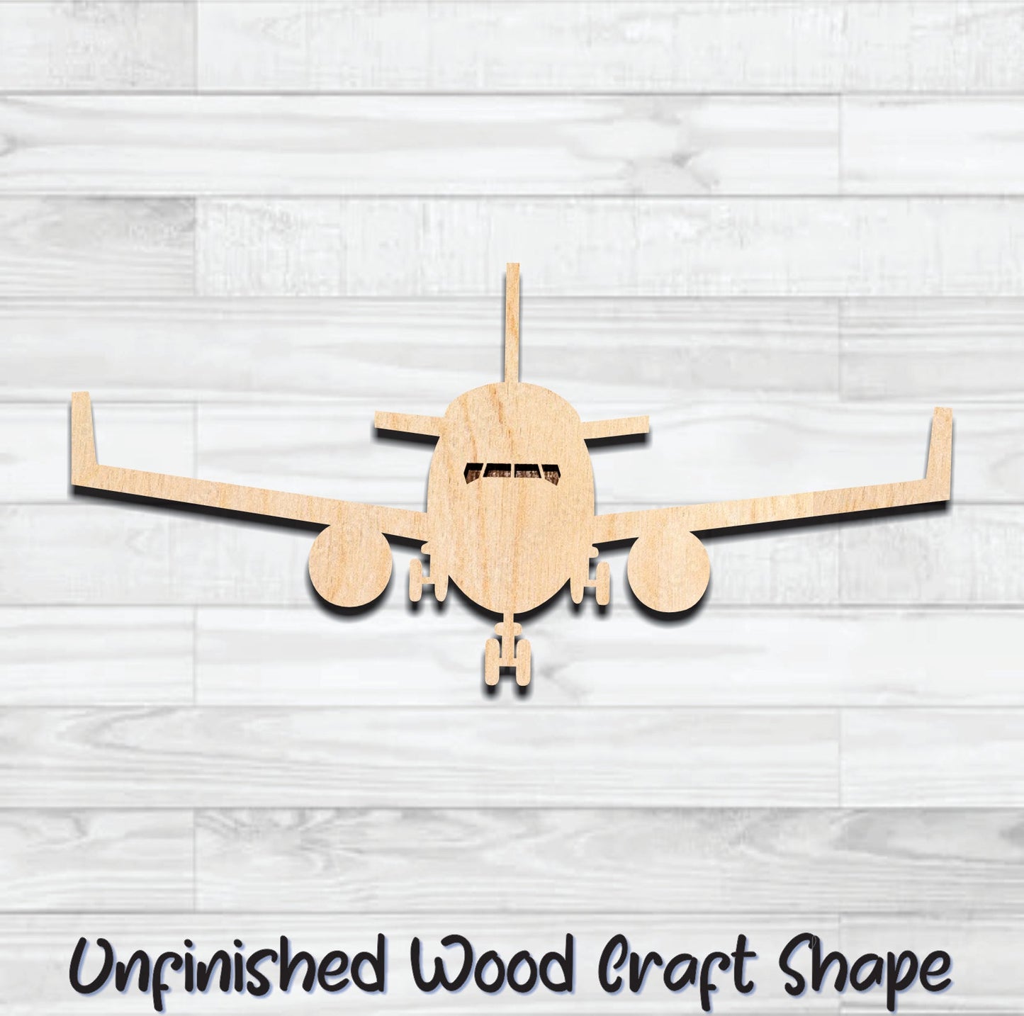 Fighter Jet Airplane Unfinished Wood Shape Blank Laser Engraved Cut Out Woodcraft Craft Supply