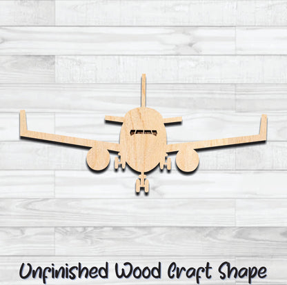 Fighter Jet Airplane Unfinished Wood Shape Blank Laser Engraved Cut Out Woodcraft Craft Supply