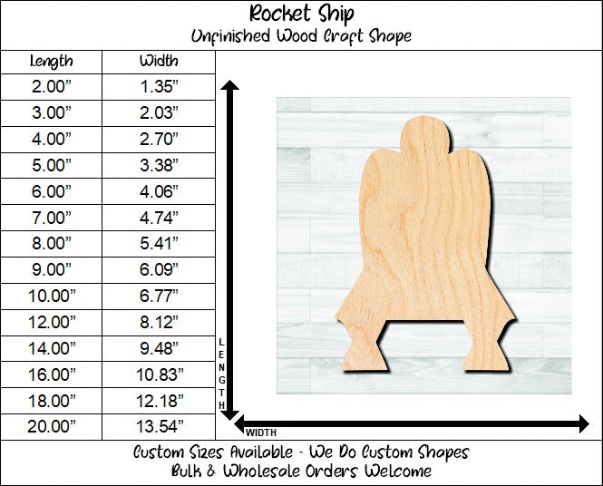 Space Shuttle Unfinished Wood Shape Blank Laser Engraved Cut Out Woodcraft Craft Supply