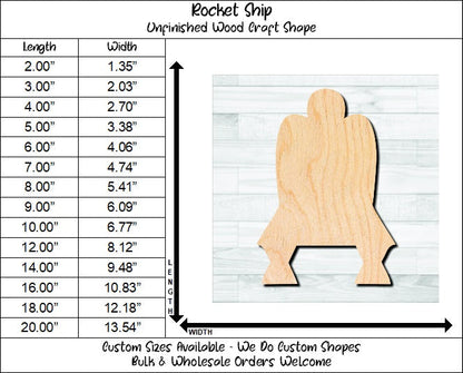 Space Shuttle Unfinished Wood Shape Blank Laser Engraved Cut Out Woodcraft Craft Supply