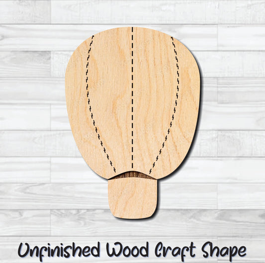 Hot Air Balloon Unfinished Wood Shape Blank Laser Engraved Cut Out Woodcraft Craft Supply