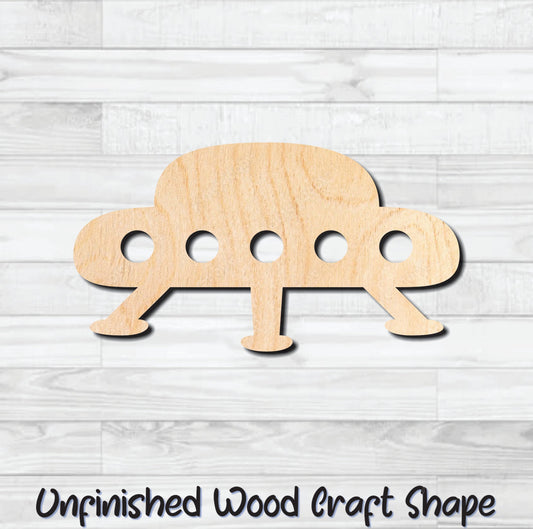 UFO Flying Saucer Unfinished Wood Shape Blank Laser Engraved Cut Out Woodcraft Craft Supply