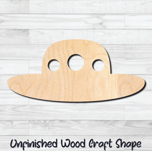 UFO Flying Saucer Unfinished Wood Shape Blank Laser Engraved Cut Out Woodcraft Craft Supply