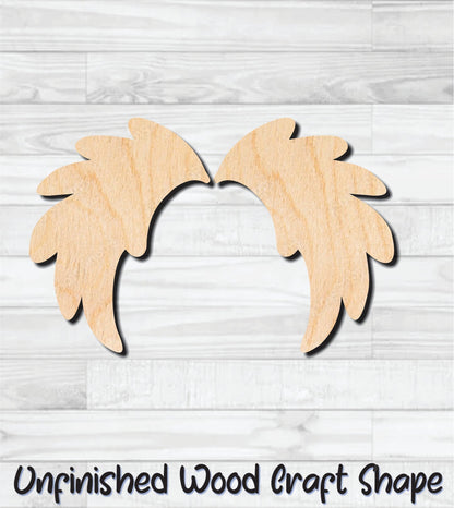 Angel Wings Unfinished Wood Shape Blank Laser Engraved Cut Out Woodcraft Craft Supply