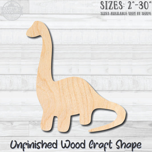 Dinosaur Unfinished Wood Shape Blank Laser Engraved Cutout Woodcraft Craft Supply