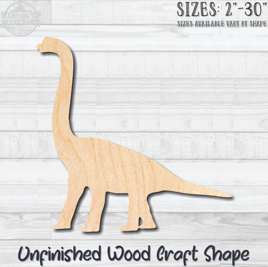 Dinosaur Unfinished Wood Shape Blank Laser Engraved Cutout Woodcraft Craft Supply