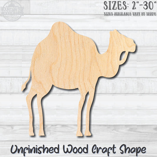 Camel Nativity Unfinished Wood Shape Blank Laser Engraved Cutout Woodcraft Craft Supply