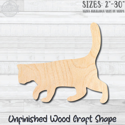 Cat Kitten Kitty 6 Unfinished Wood Shape Blank Laser Engraved Cutout Woodcraft Craft Supply