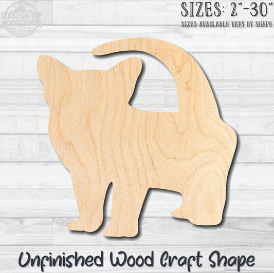 Cat Kitten Kitty 1 Unfinished Wood Shape Blank Laser Engraved Cutout Woodcraft Craft Supply