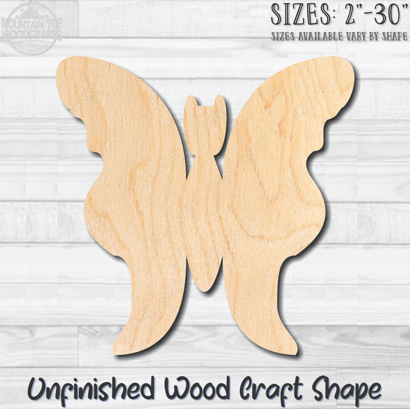 Butterfly 3 Unfinished Wood Shape Blank Laser Cutout Woodcraft Craft Supply