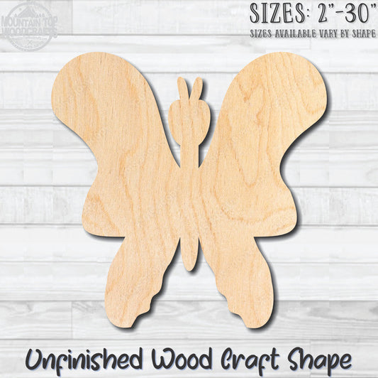 Butterfly 2 Unfinished Wood Shape Blank Laser Cutout Woodcraft Craft Supply