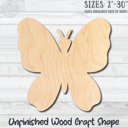 Butterfly 1 Unfinished Wood Shape Blank Laser Cutout Woodcraft Craft Supply