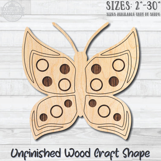Monarch Butterfly 39 Unfinished Wood Shape Blank Laser Engraved Cutout Woodcraft Craft Supply