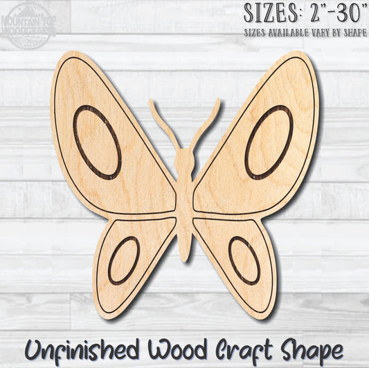 Monarch Butterfly 42 Unfinished Wood Shape Blank Laser Engraved Cutout Woodcraft Craft Supply