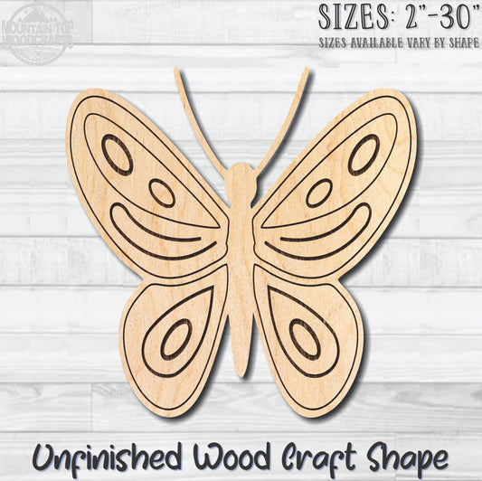 Monarch Butterfly 13 Unfinished Wood Shape Blank Laser Engraved Cutout Woodcraft Craft Supply