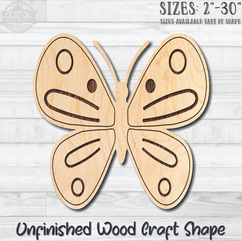 Monarch Butterfly 14 Unfinished Wood Shape Blank Laser Engraved Cutout Woodcraft Craft Supply