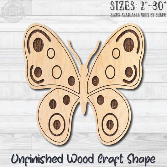 Monarch Butterfly 17 Unfinished Wood Shape Blank Laser Engraved Cutout Woodcraft Craft Supply
