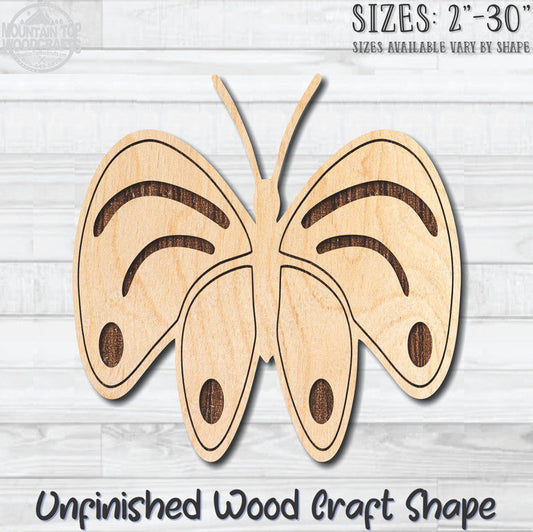 Monarch Butterfly 20 Unfinished Wood Shape Blank Laser Engraved Cutout Woodcraft Craft Supply