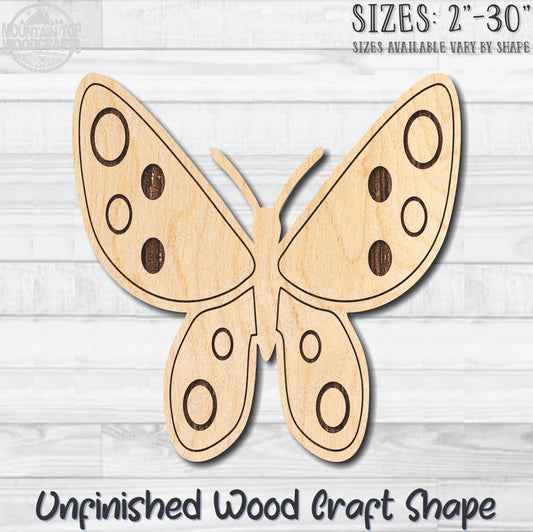 Monarch Butterfly 21 Unfinished Wood Shape Blank Laser Engraved Cutout Woodcraft Craft Supply