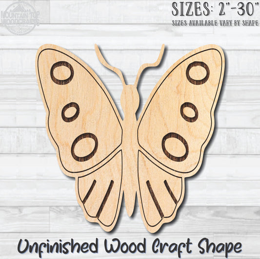 Monarch Butterfly 22 Unfinished Wood Shape Blank Laser Engraved Cutout Woodcraft Craft Supply