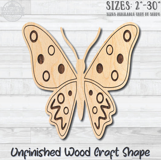 Monarch Butterfly 24 Unfinished Wood Shape Blank Laser Engraved Cutout Woodcraft Craft Supply