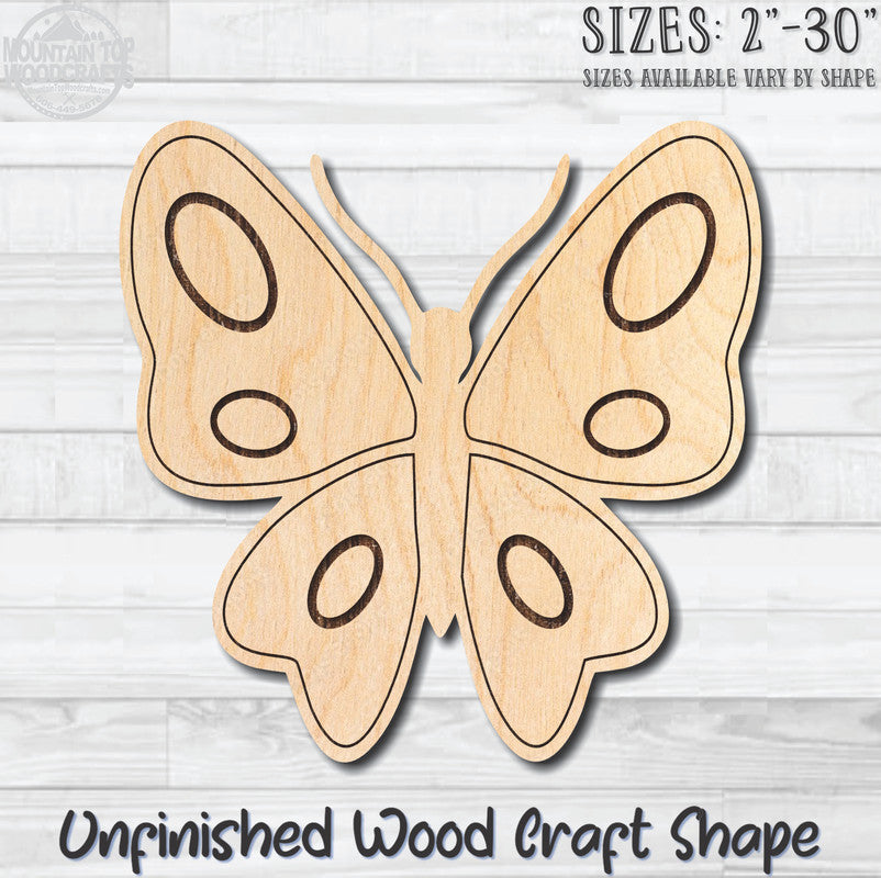 Monarch Butterfly 26 Unfinished Wood Shape Blank Laser Engraved Cutout Woodcraft Craft Supply