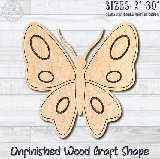 Monarch Butterfly 26 Unfinished Wood Shape Blank Laser Engraved Cutout Woodcraft Craft Supply