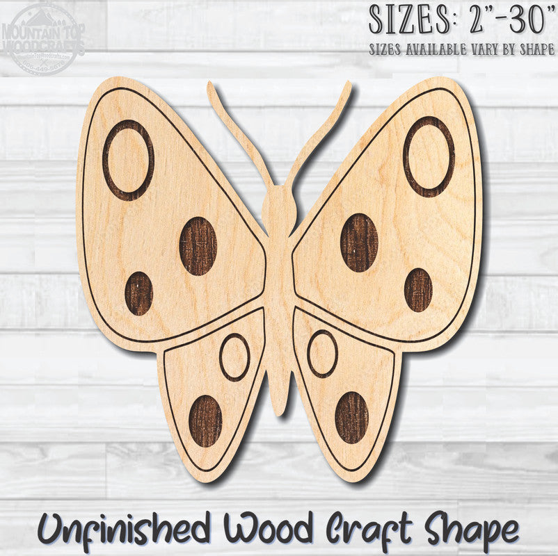 Monarch Butterfly 28 Unfinished Wood Shape Blank Laser Engraved Cutout Woodcraft Craft Supply