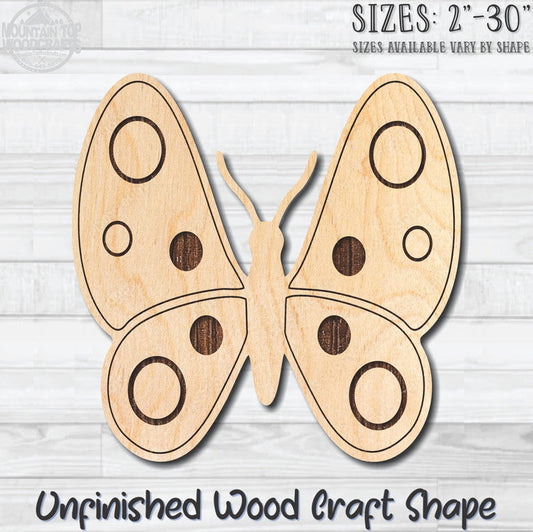 Monarch Butterfly 33 Unfinished Wood Shape Blank Laser Engraved Cutout Woodcraft Craft Supply